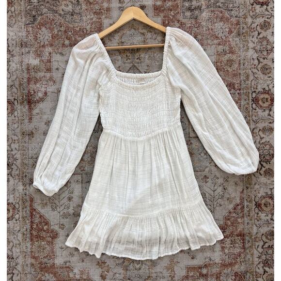 L Space Puff Sleeved Cover-Up Mini Dress Womens Size M - Picture 2 of 9